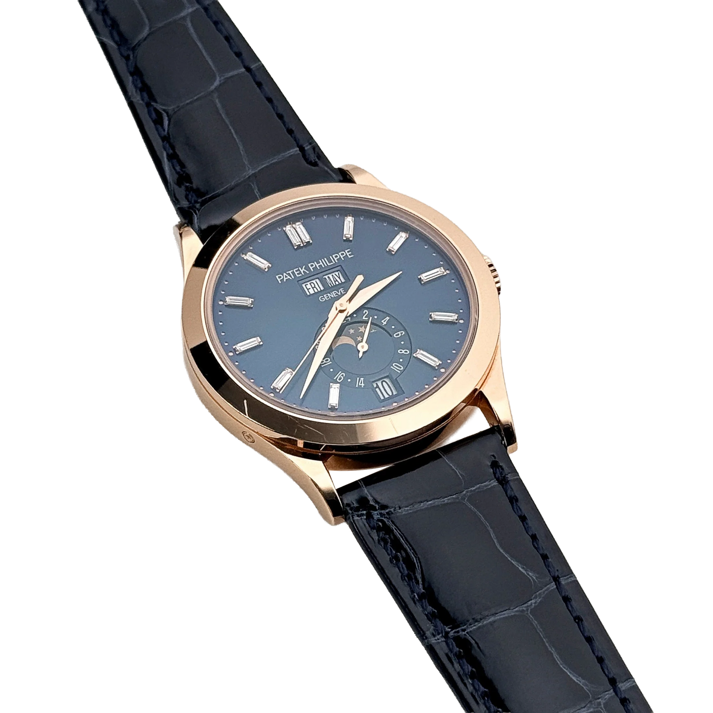 Complications 39mm 5396R-015 Annual Calendar Rose Gold Blue Dial
