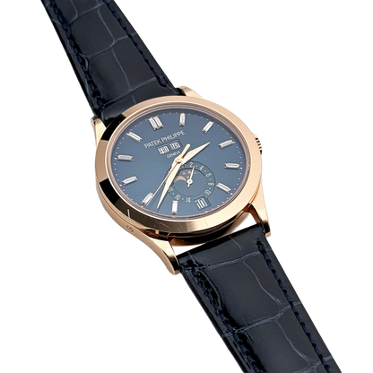 Complications 39mm 5396R-015 Annual Calendar Rose Gold Blue Dial