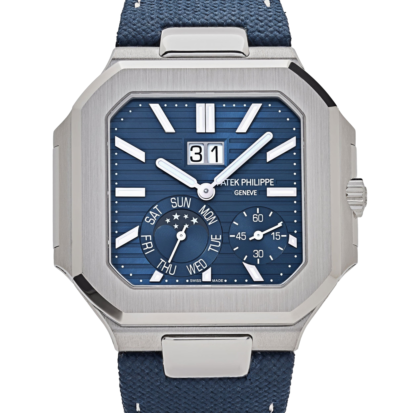 Cubitus 45mm 5822P-001 Platinum Blue Dial Moon Phase
