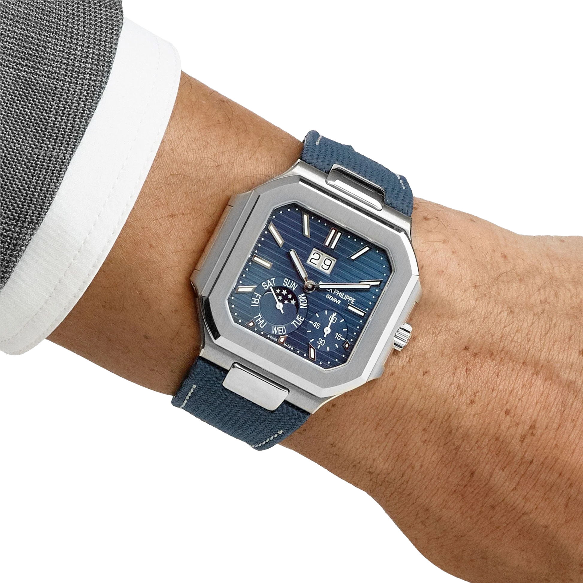 Cubitus 45mm 5822P-001 Platinum Blue Dial Moon Phase