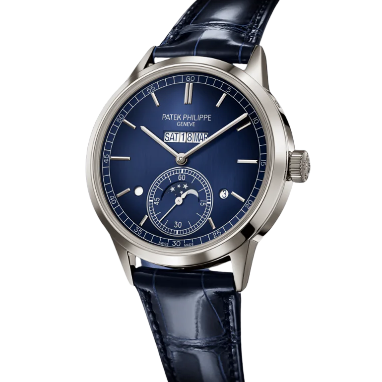 Grand Complications 42mm 5236P-001 In-Line Perpetual Calendar Platinum Blue Dial