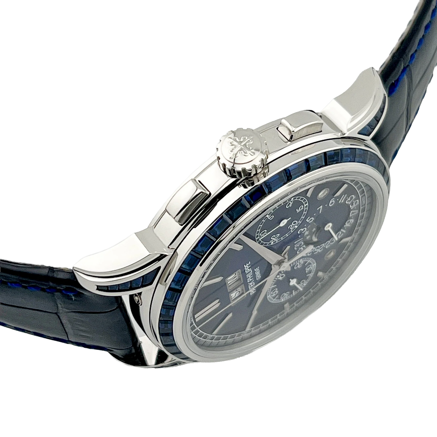 Grand Complications 41mm 5271/11P-010 Perpetual Calendar Chronograph Platinum Baguette Sapphires