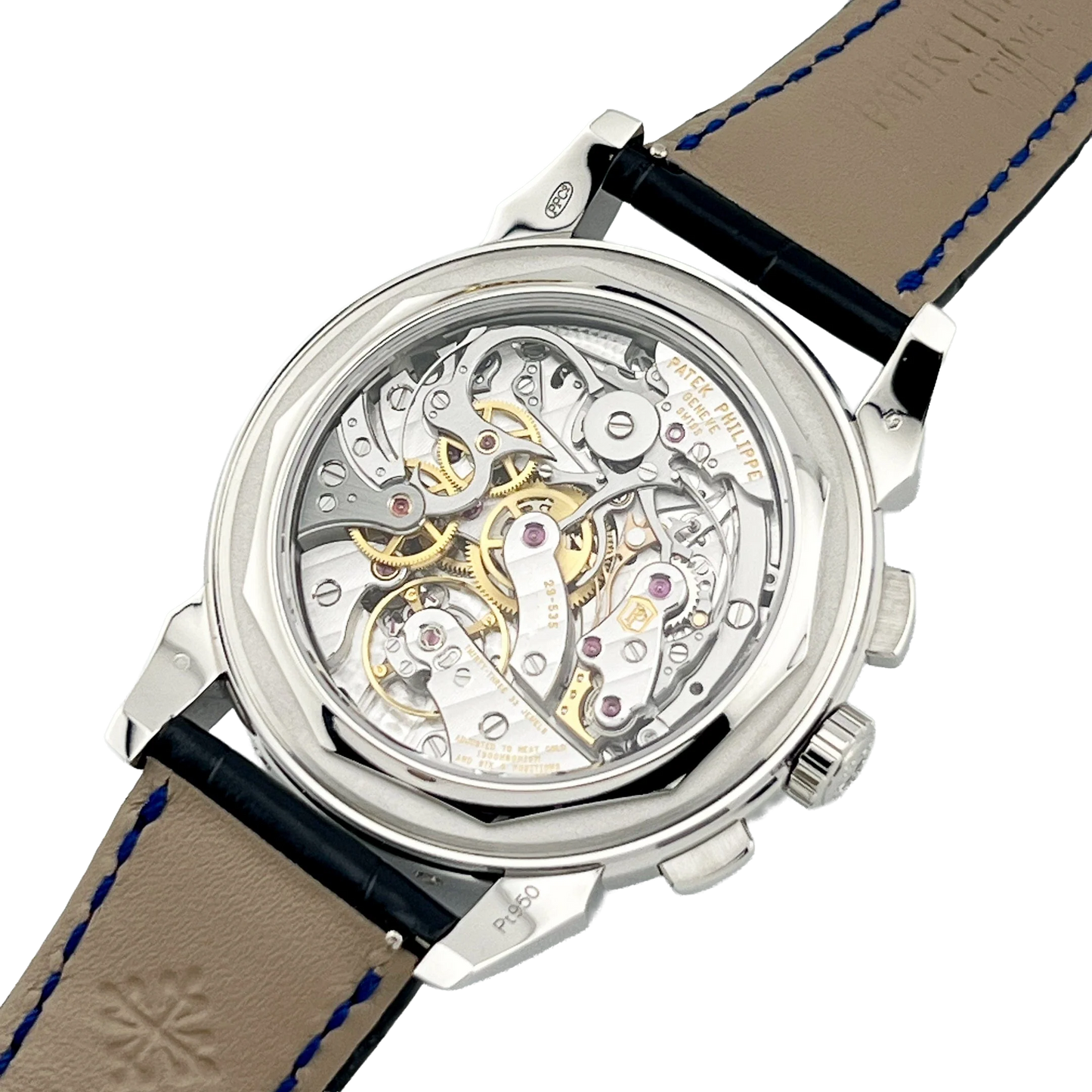 Grand Complications 41mm 5271/11P-010 Perpetual Calendar Chronograph Platinum Baguette Sapphires