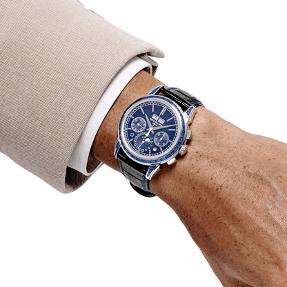 Grand Complications 41mm 5271/11P-010 Perpetual Calendar Chronograph Platinum Baguette Sapphires