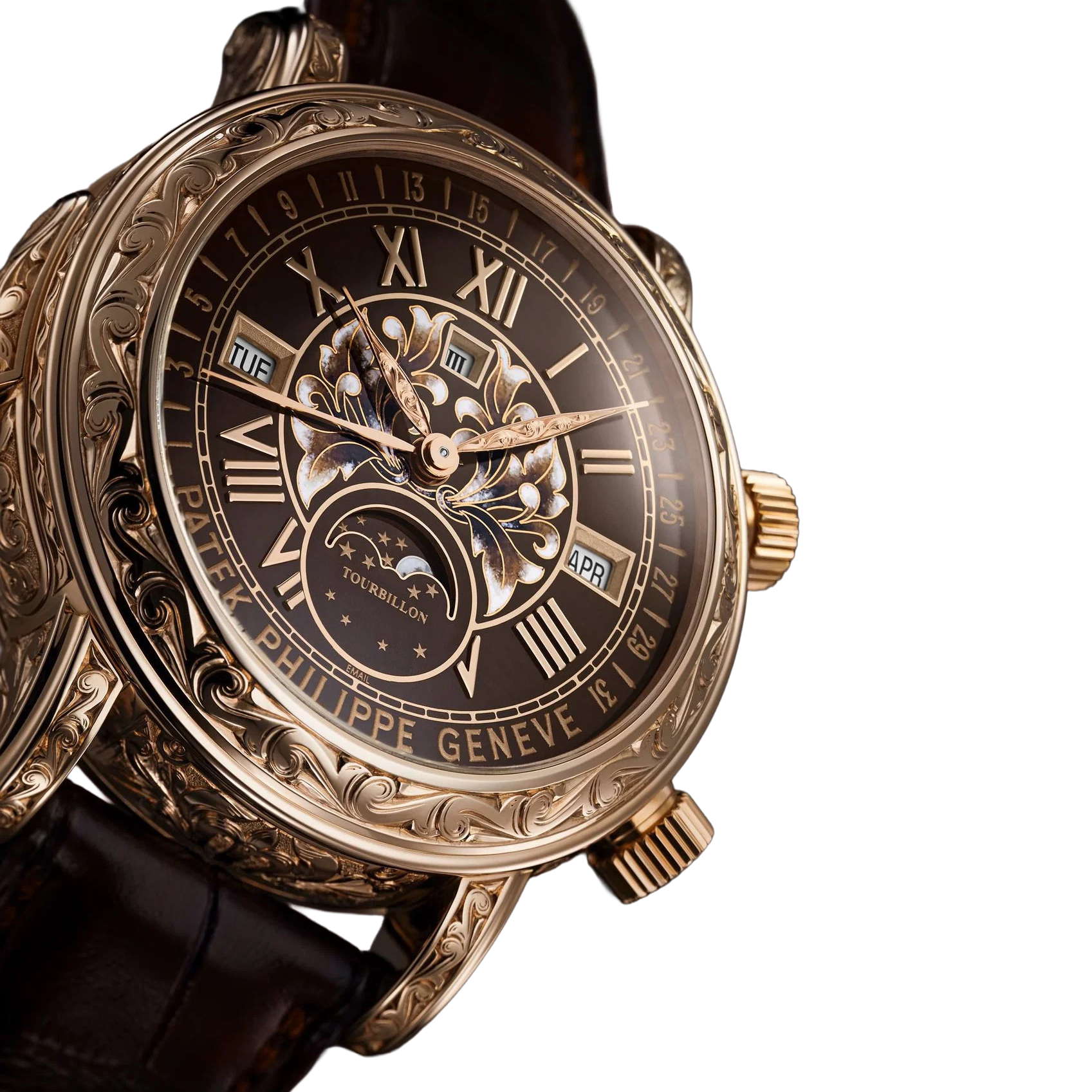 Grand Complications 44mm 6002R-001 Skymoon Tourbillon Rose Gold
