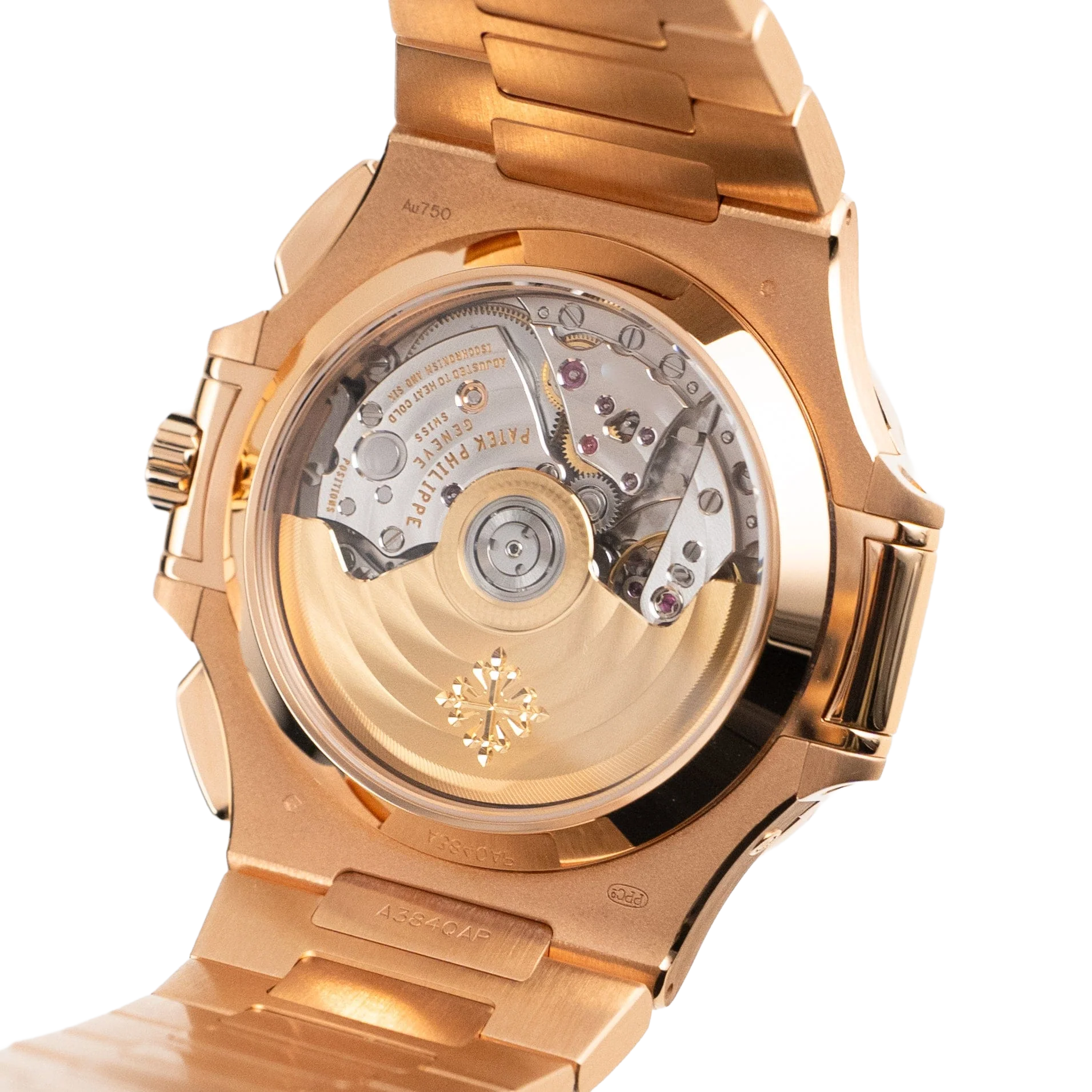 Nautilus 40mm 5980/1R-001 Chronograph Date Rose Gold Black Dial