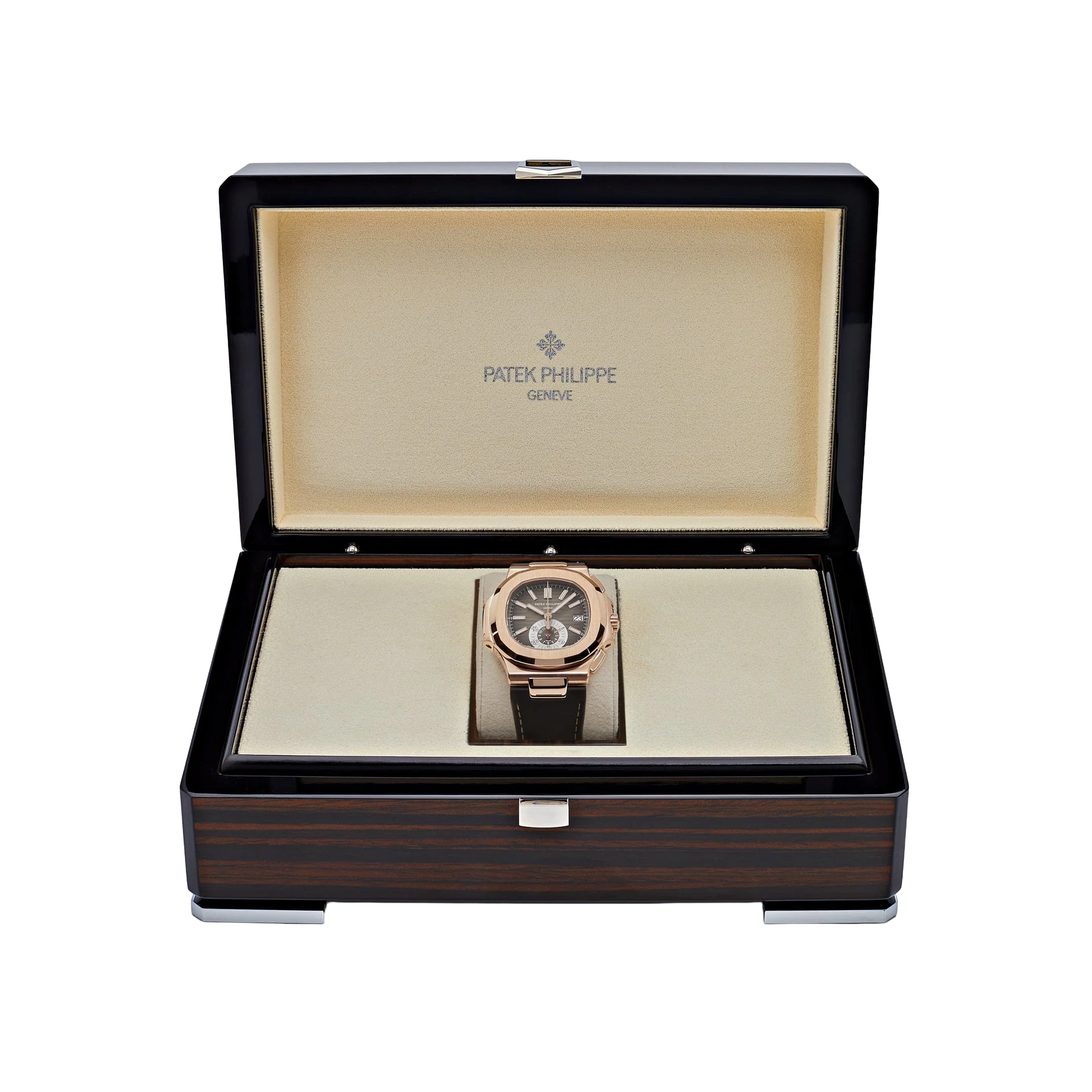 Nautilus 40mm 5980R-001 Chronograph Rose Gold Brown Dial