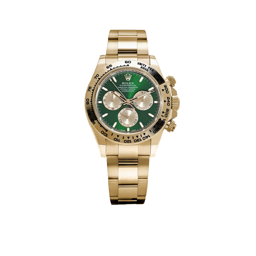 Daytona 126508 John Mayer 2.0 Yellow Gold Bright Green and Golden Dial (2025)
