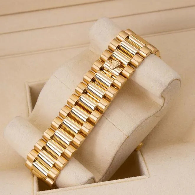President Day-date II 41mm 218348 18k Yellow Gold Baguette Diamond & Ruby Dial