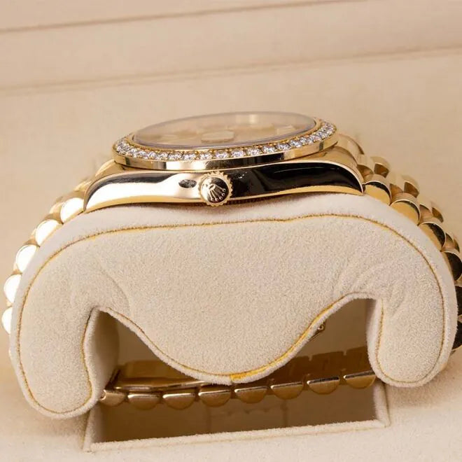 President Day-date II 41mm 218348 18k Yellow Gold Baguette Diamond & Ruby Dial