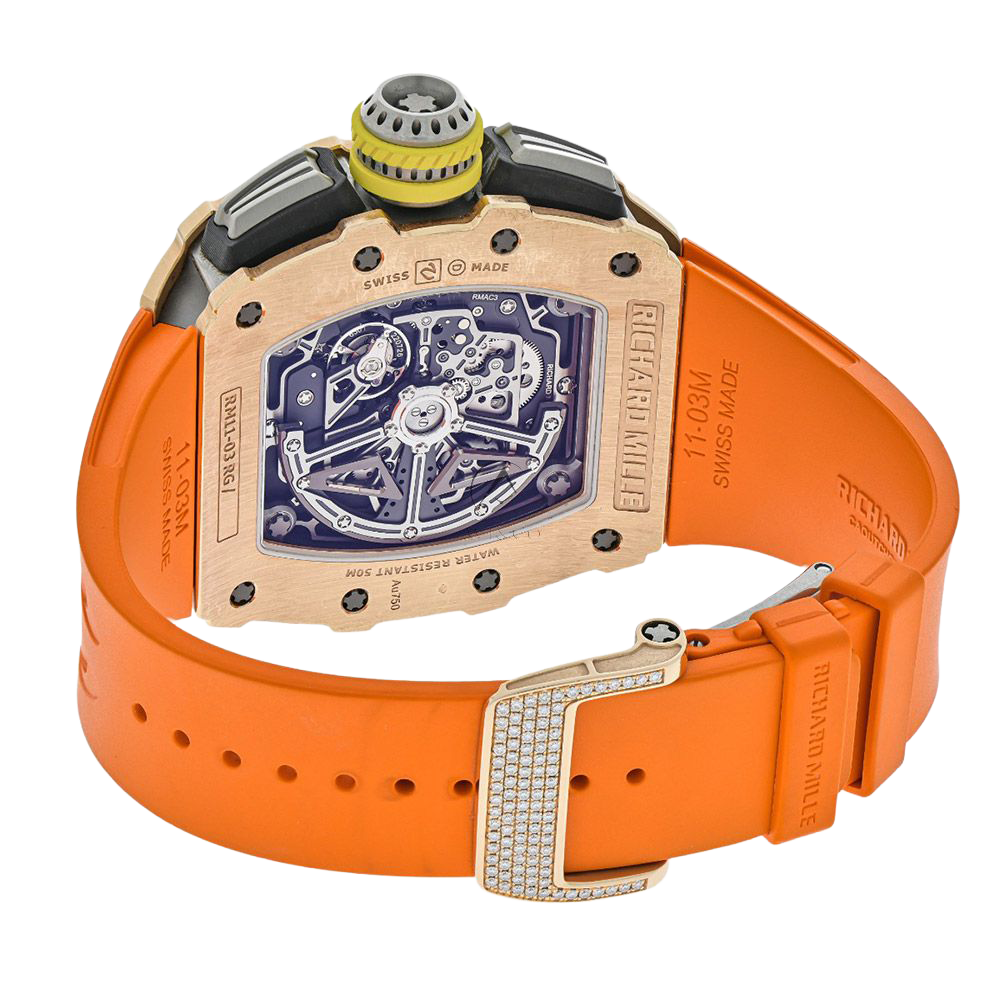 RM 11-03 Rose Gold - Skeleton Dial 45mm