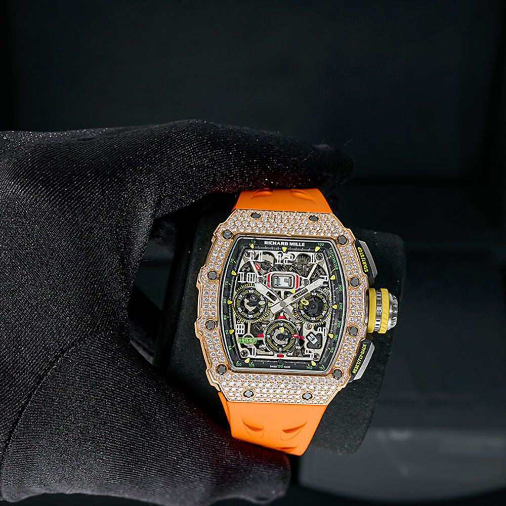 RM 11-03 Rose Gold - Skeleton Dial 45mm
