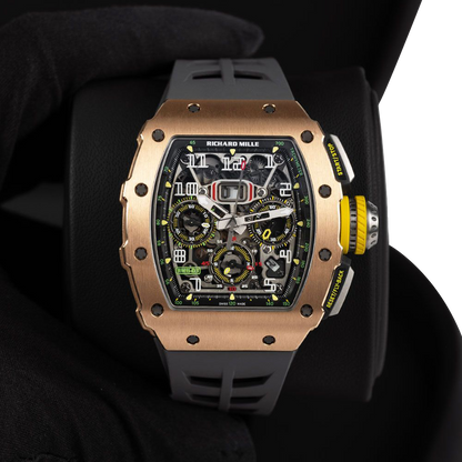 RM 11-03 Rose Gold &amp; Titanium, Skeleton Dial, 50 mm