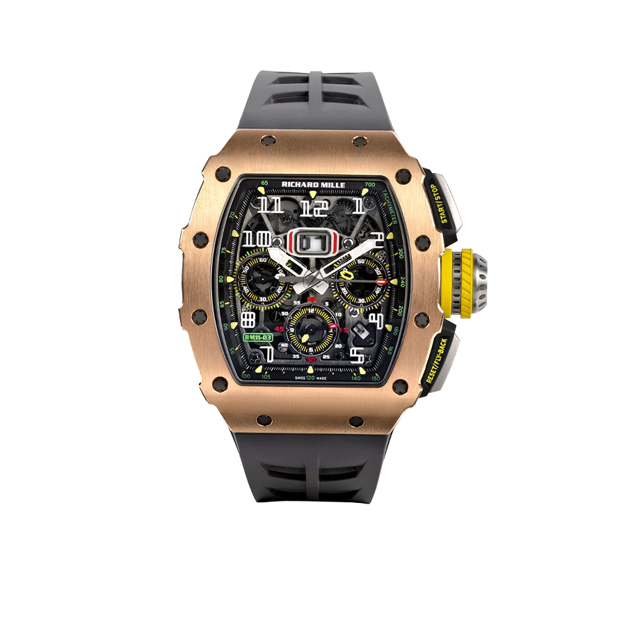 RM 11-03 Rose Gold &amp; Titanium, Skeleton Dial, 50 mm