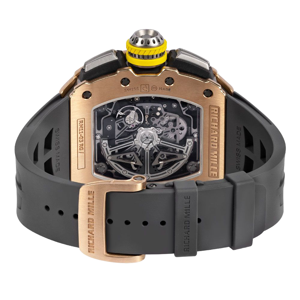 RM 11-03 Rose Gold &amp; Titanium, Skeleton Dial, 50 mm