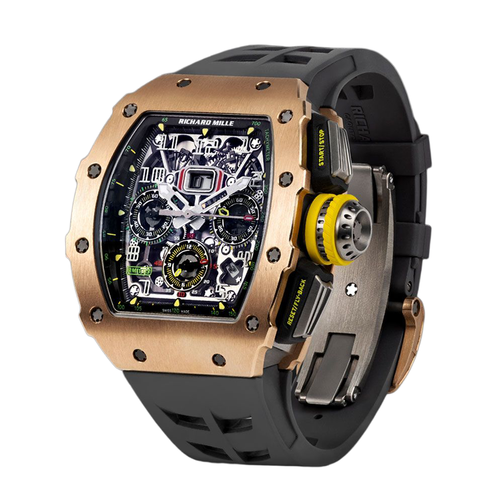 RM 11-03 Rose Gold &amp; Titanium, Skeleton Dial, 50 mm