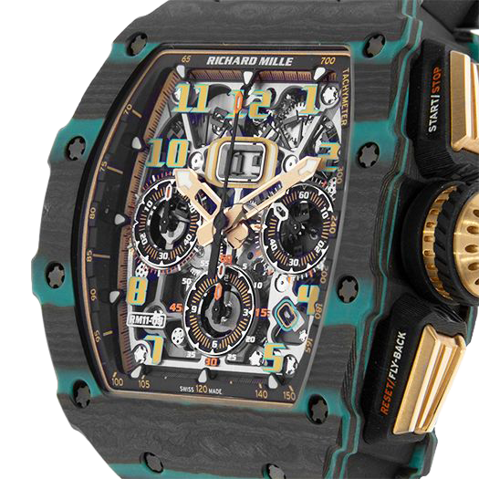 RM 11-03 Turquoise Quartz TPT, Ultimate Edition, Skeleton Dial, 50 mm