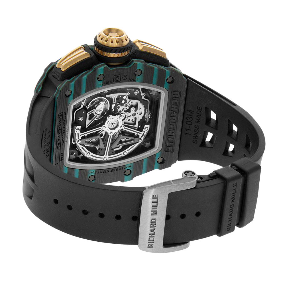RM 11-03 Turquoise Quartz TPT, Ultimate Edition, Skeleton Dial, 50 mm