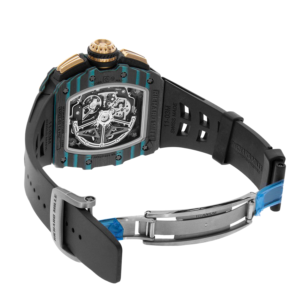 RM 11-03 Turquoise Quartz TPT, Ultimate Edition, Skeleton Dial, 50 mm