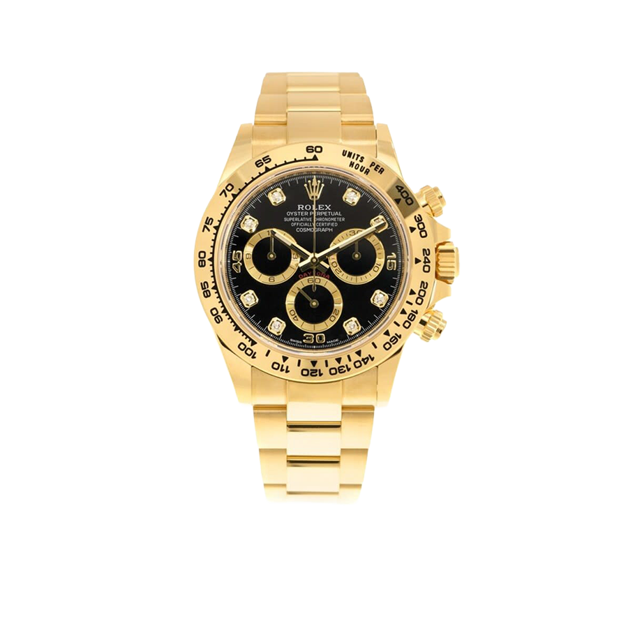 Daytona 40mm 116508 Cosmograph Daytona 18K with Black Dial