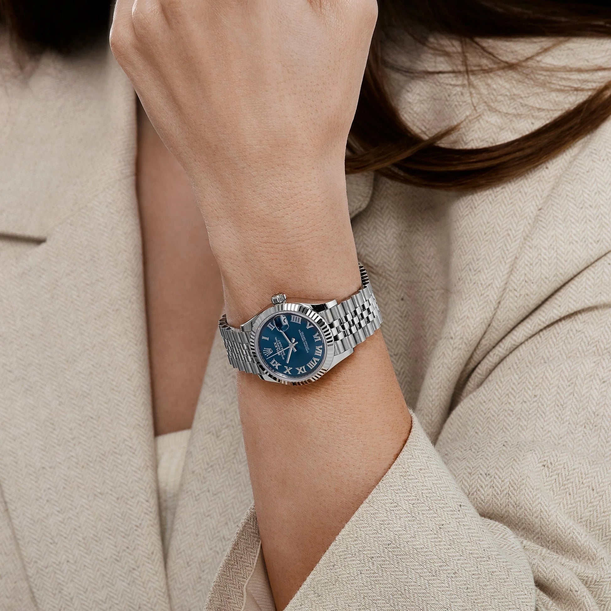 Lady-Datejust 278274 31mm Stainless Steel Blue Roman Numerals Dial (2025)