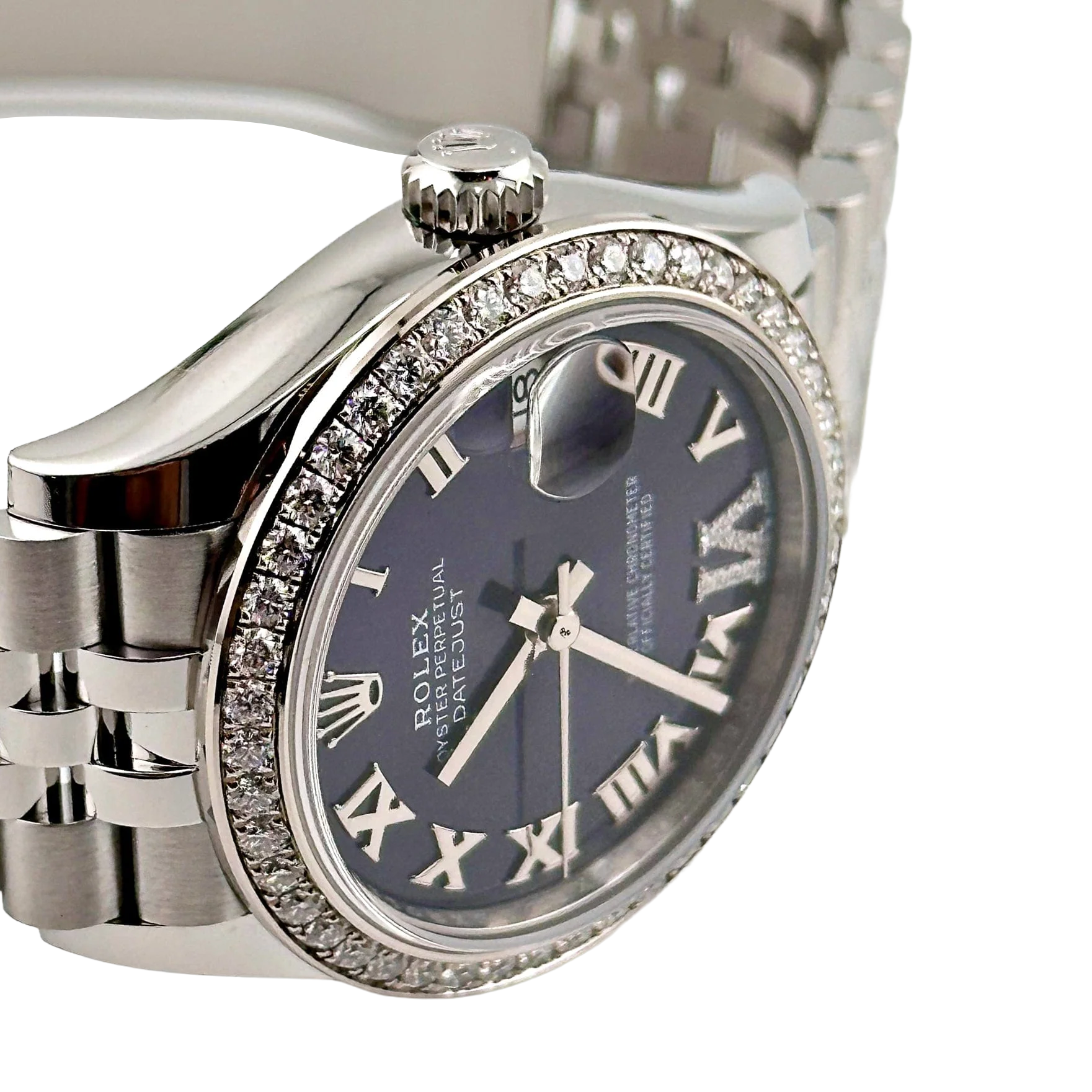 Lady-Datejust 31mm 278384RBR Stainless Steel Diamond Bezel Violet Roman Dial Jubilee