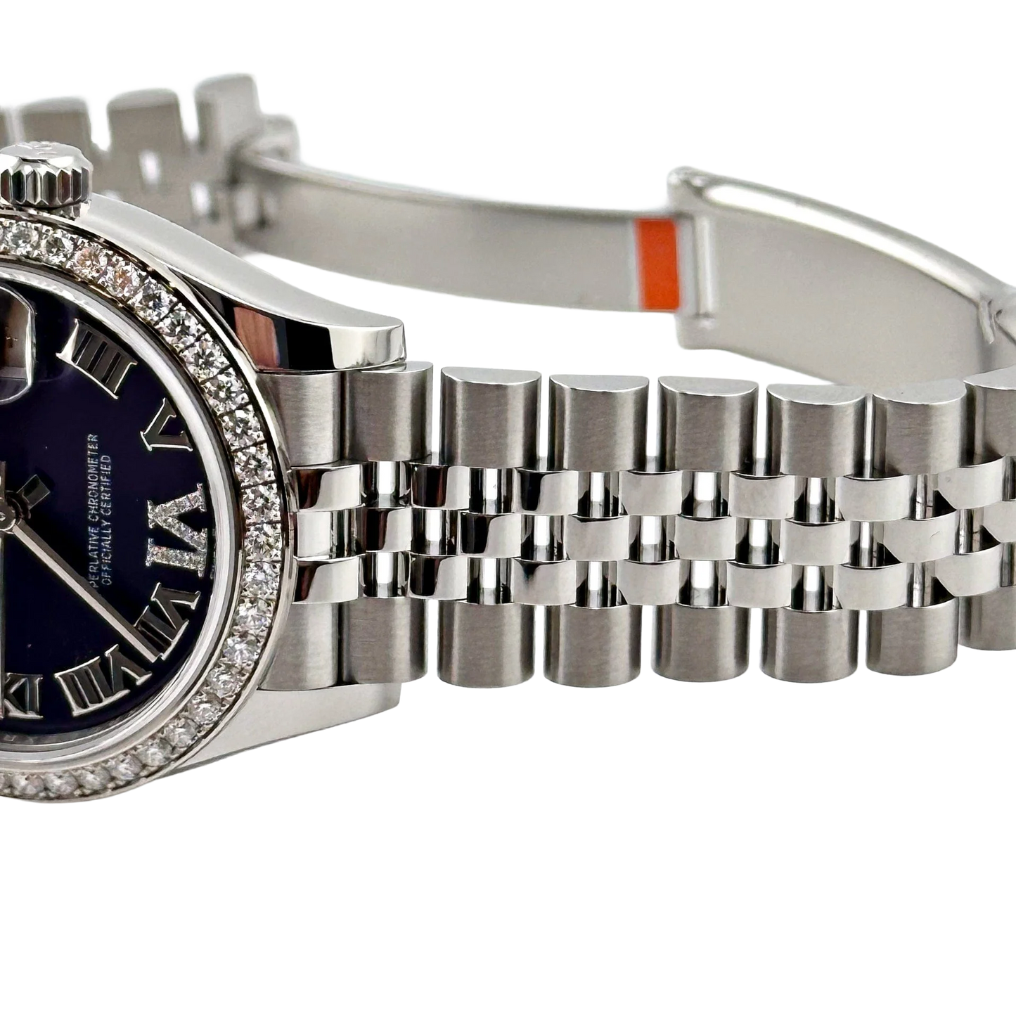 Lady-Datejust 31mm 278384RBR Stainless Steel Diamond Bezel Violet Roman Dial Jubilee