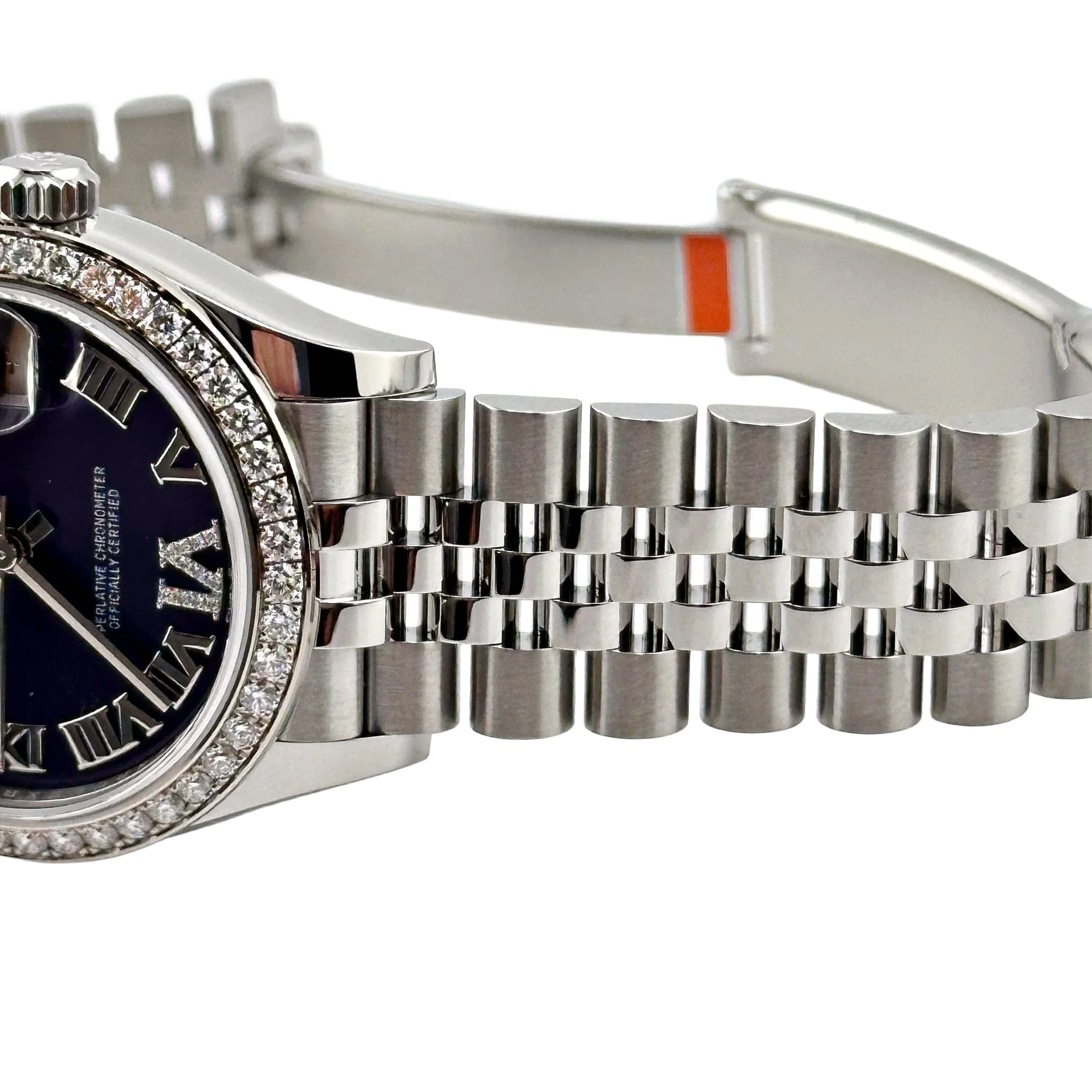 Lady-Datejust 31mm 278384RBR Stainless Steel Diamond Bezel Violet Roman Dial Jubilee