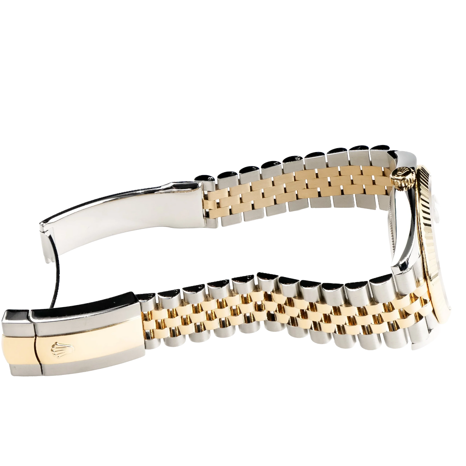 Datejust 41mm Stainless Steel Yellow Gold Black Diamond Dial Jubilee 126333-006