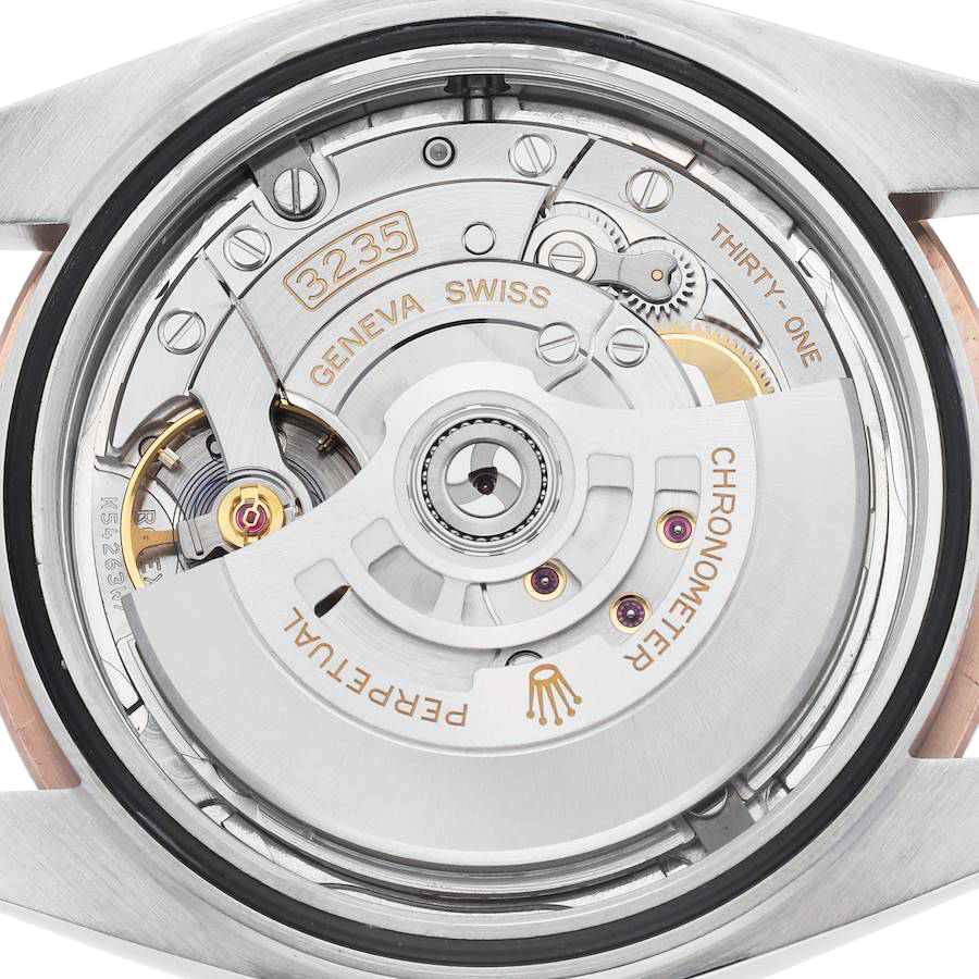 Datejust 41 Steel Everose Gold Sundust Diamond Dial Mens Watch 126331