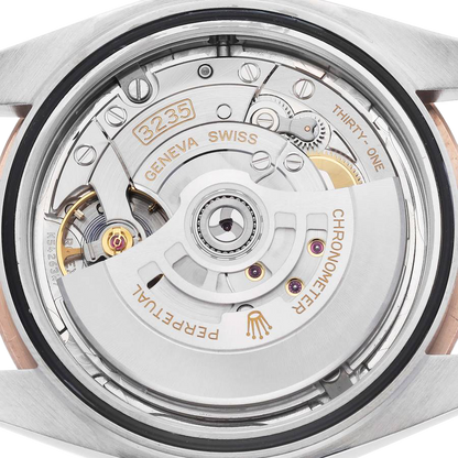 Datejust 41 Steel Everose Gold Sundust Diamond Dial Mens Watch 126331