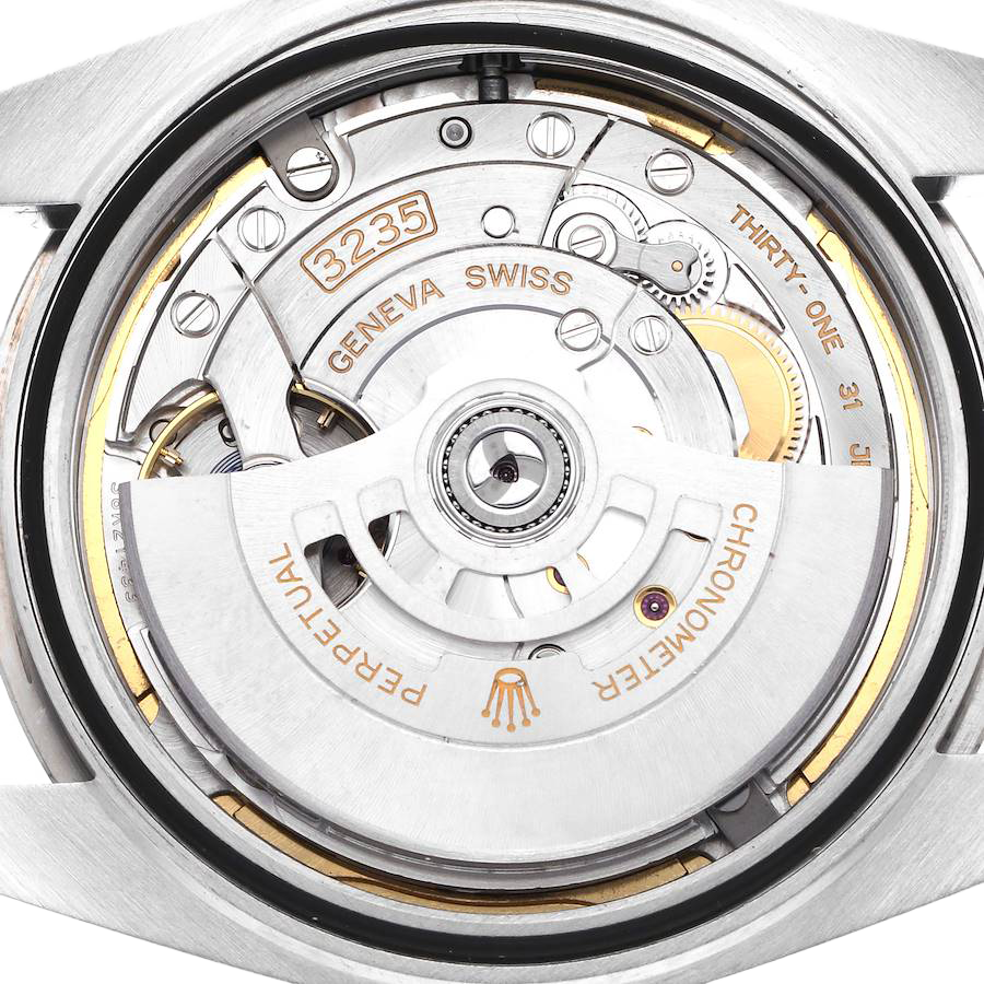 Datejust 41mm Steel White Gold Fluted Motif Dial Mens Watch 126334