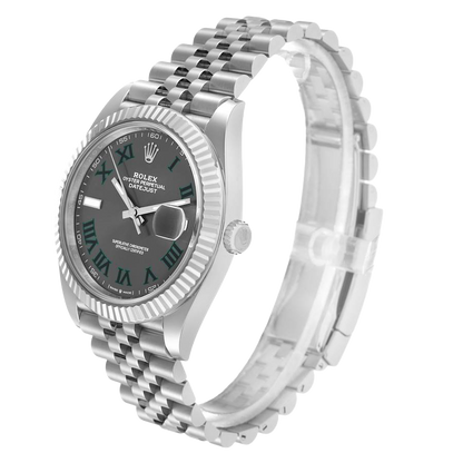 Datejust 41mm 126334 Wimbledon Stainless Steel Slate Dial Oyster