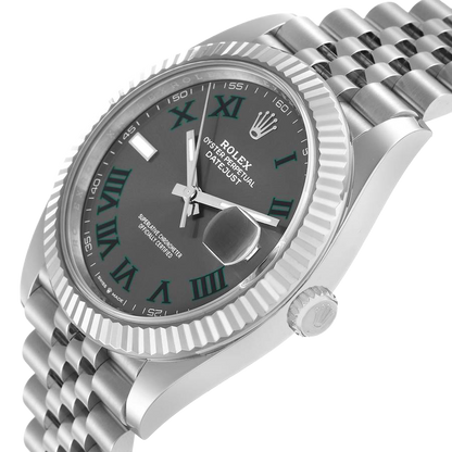 Datejust 41mm 126334 Wimbledon Stainless Steel Slate Dial Oyster