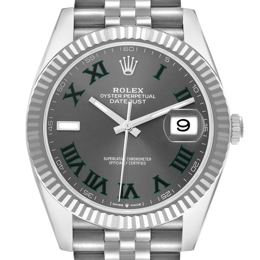 Datejust 41mm 126334 Wimbledon Stainless Steel Slate Dial Oyster