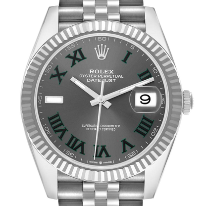 Datejust 41mm 126334 Wimbledon Stainless Steel Slate Dial Oyster