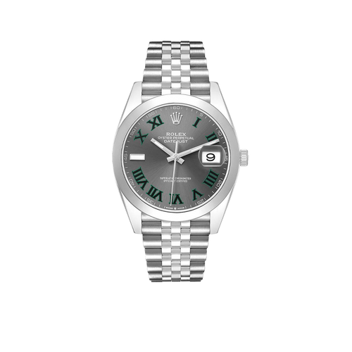 Datejust 41mm Wimbledon Dial Steel Mens Watch 126300