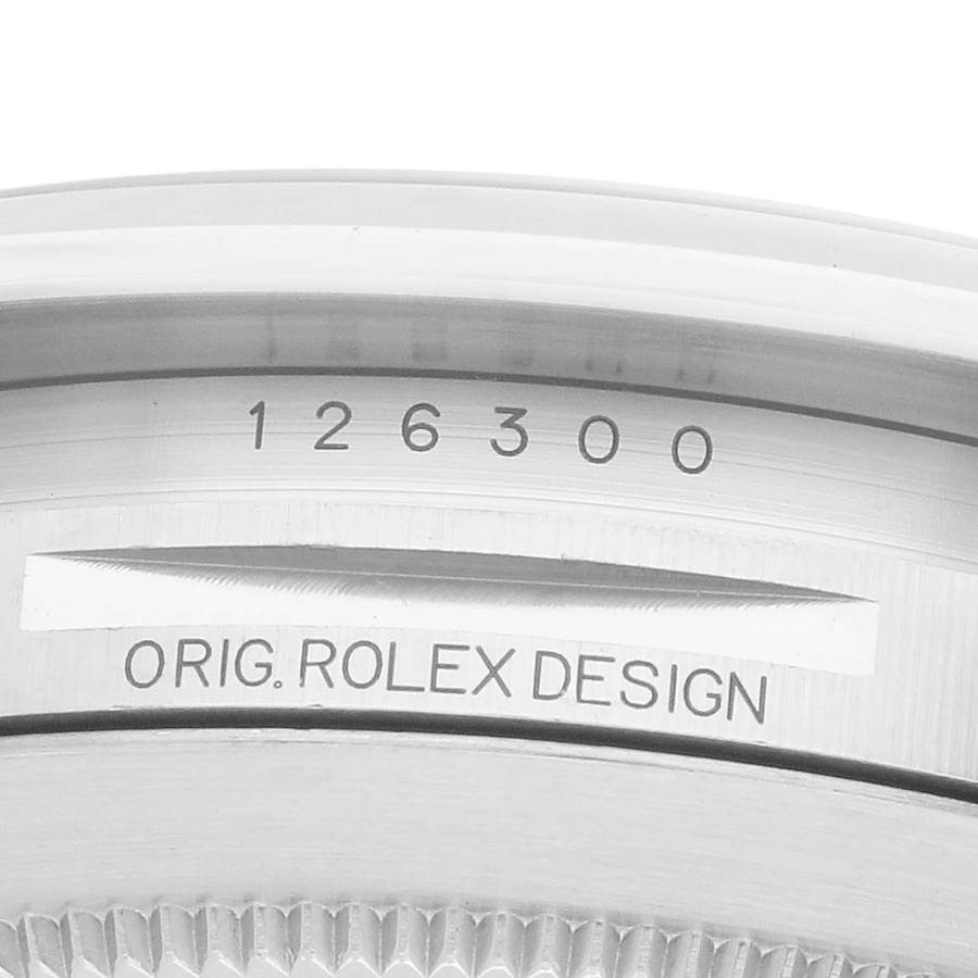 Datejust 41mm Wimbledon Dial Steel Mens Watch 126300