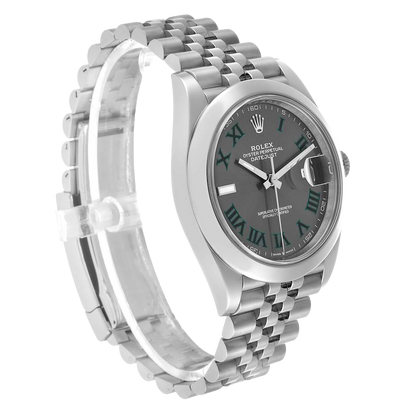 Datejust 41mm Wimbledon Dial Steel Mens Watch 126300