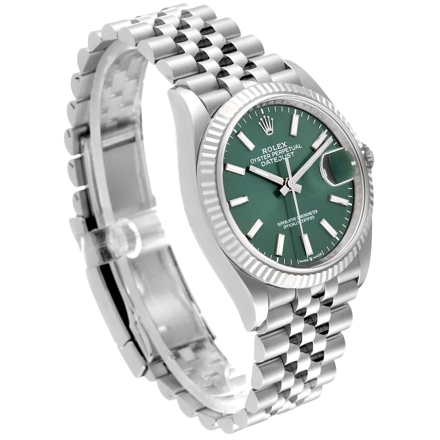 Datejust 36mm Stainless Steel Mint Green Dial Jubilee 126234