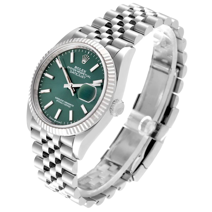 Datejust 36mm Stainless Steel Mint Green Dial Jubilee 126234