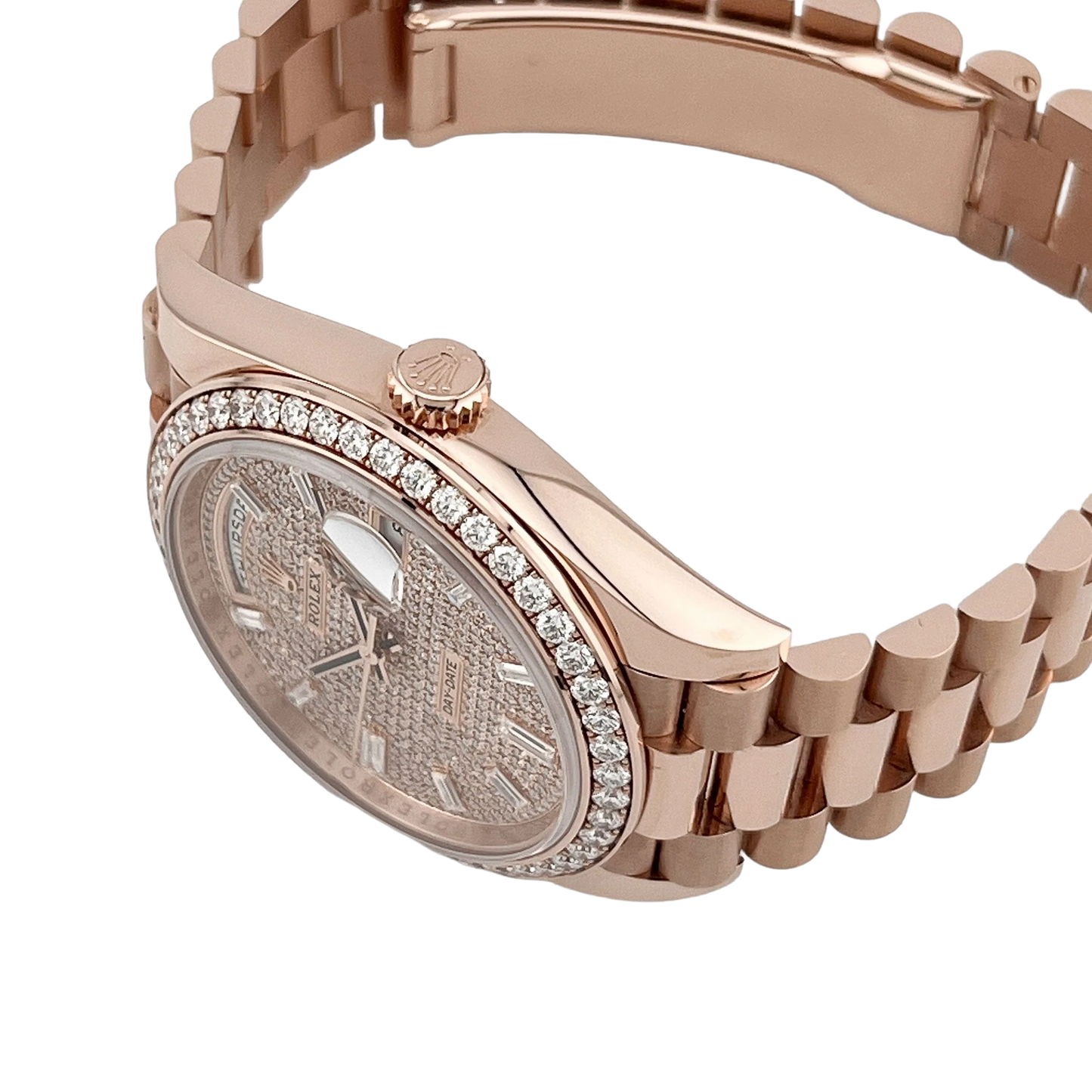 Day-Date 40 228345RBR Rose Gold Diamond Dial Diamond Bezel New 228345rbr-0002