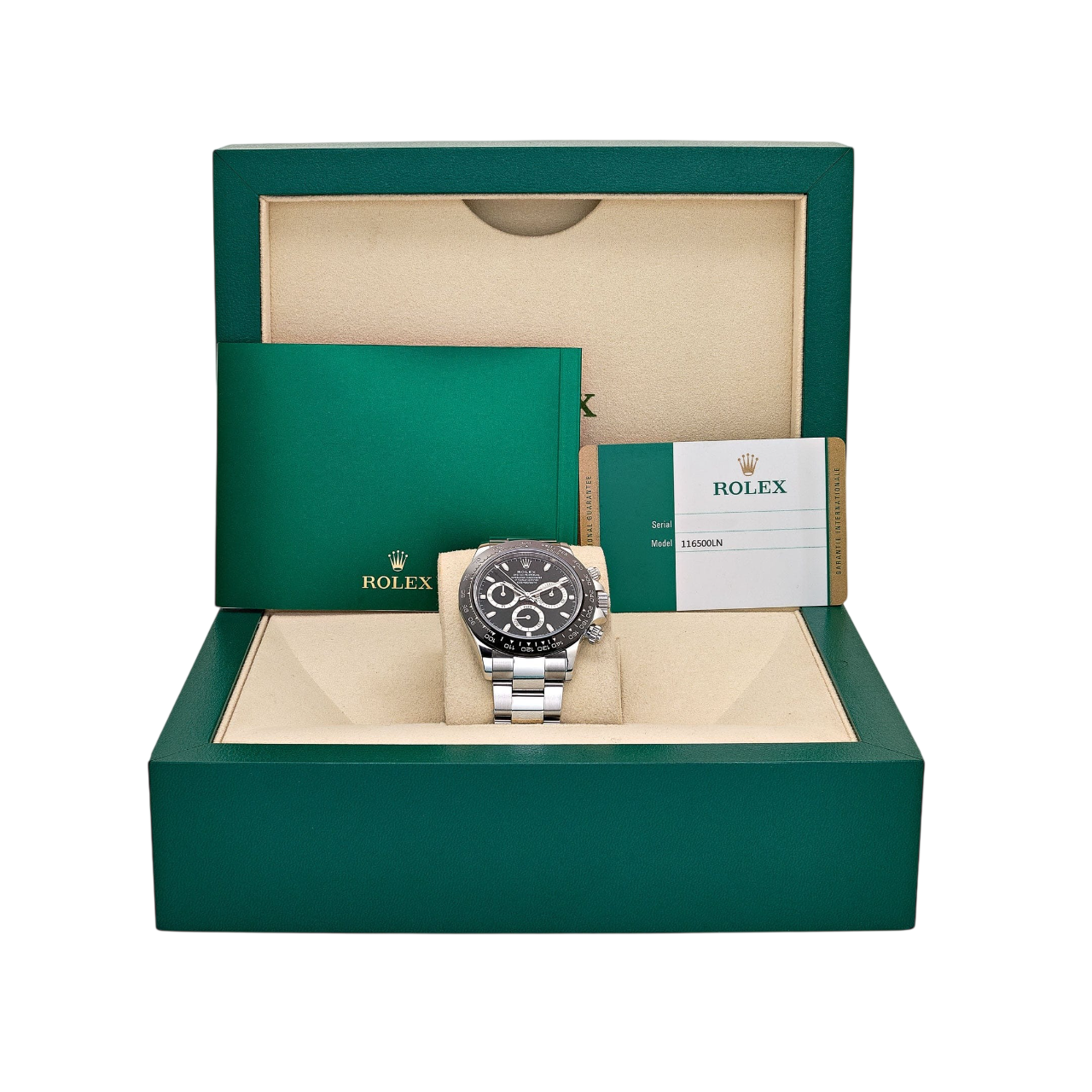 Daytona Panda 40mm Chronograph Black Dial Mens Watch M126500LN-0002