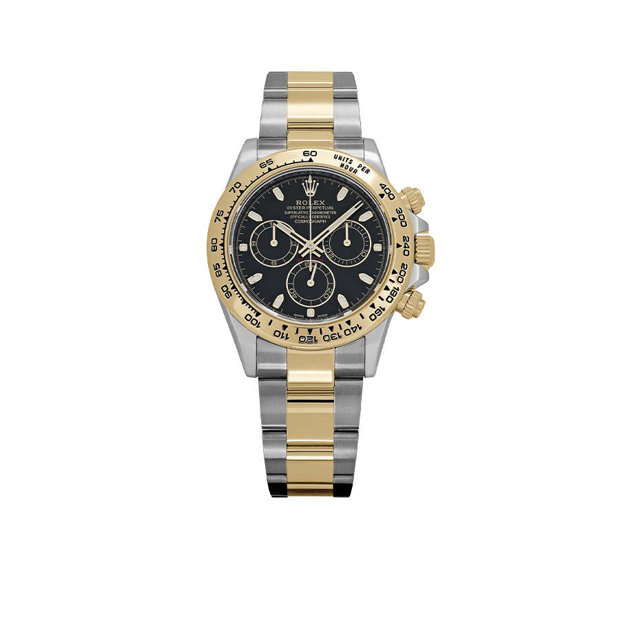 Daytona 40mm Yellow Gold Stainless Steel Black Dial 116503