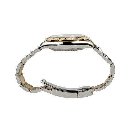 Daytona 40mm Yellow Gold Stainless Steel Black Mother of Pearl Diamond Dial 116503