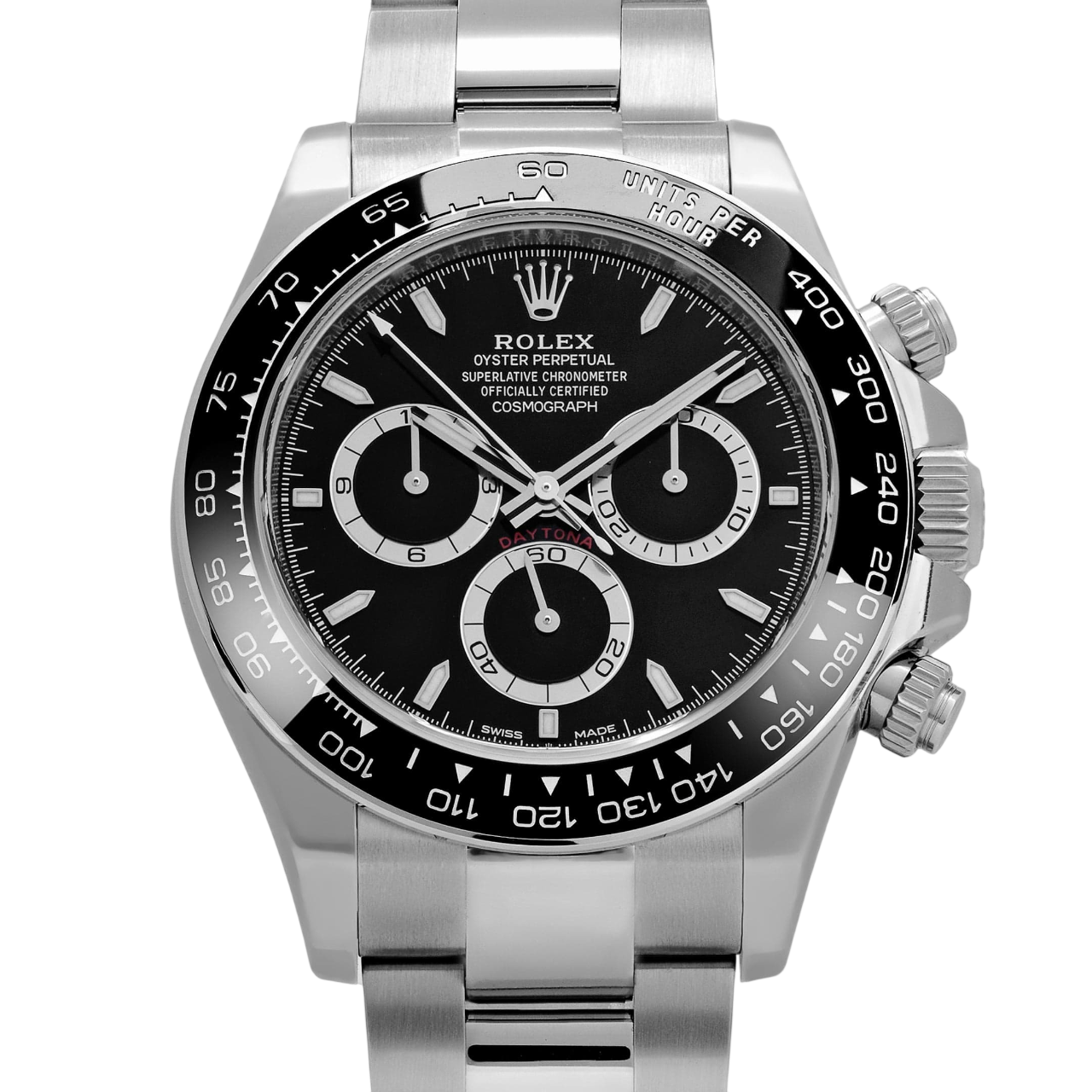 Daytona Panda 40mm Chronograph Black Dial Mens Watch M126500LN-0002