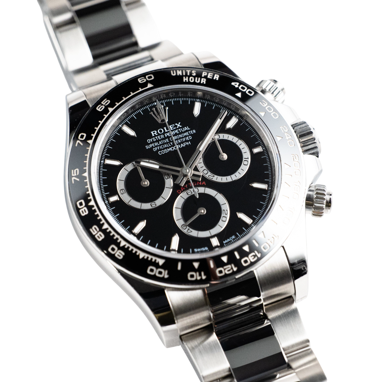 Daytona Panda 40mm Chronograph Black Dial Mens Watch M126500LN-0002