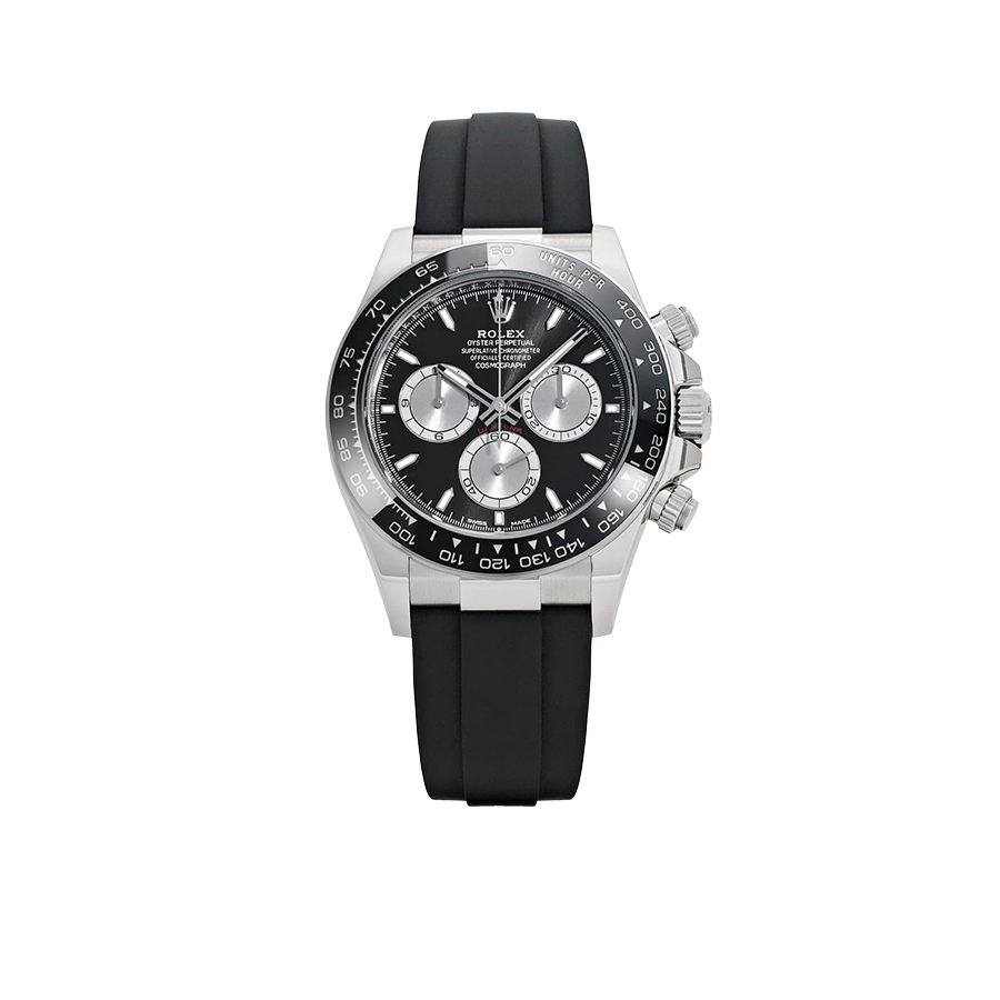 Daytona 40mm Baby Le Mans White Gold Black Dial 126519LN