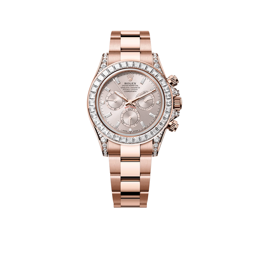 Daytona 126595TBR Rose Gold Sundust Diamond Dial Diamond Bezel