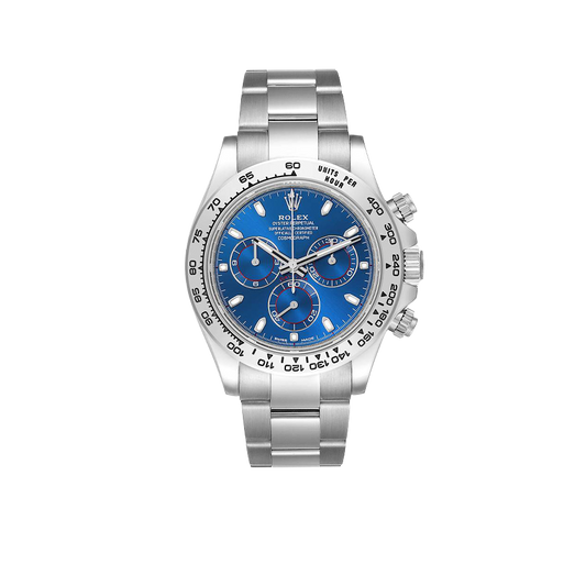 Daytona Blue Dial 40mmWhite Gold Chronograph Mens Watch 116509